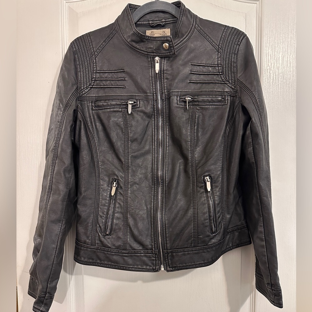 Downtown Coalition Leather Jacket